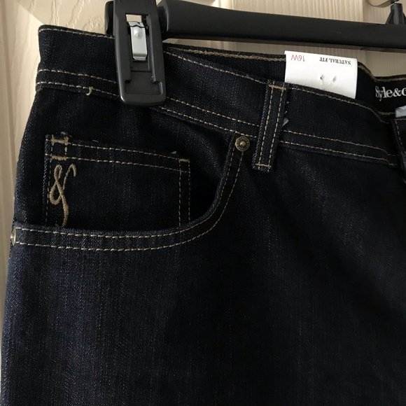 NEW Style & Co Plus Natural Fit Higher Rise Jeans - Picture 6 of 14